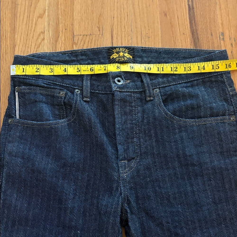 Bravestar Herringbone Straight Jeans - Picture 4 of 7